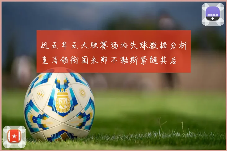 近五年五大联赛场均失球数据分析皇马领衔国米那不勒斯紧随其后